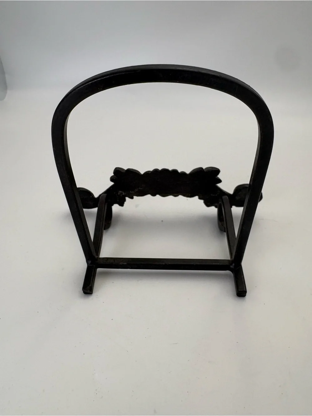 Vintage Decorative Cast Iron Stand or Easel - Black